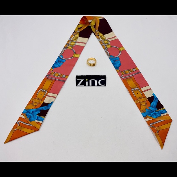 Hermès Belt & Buckle Cavalier Scarf & Scarf Ring - Picture 3 of 15